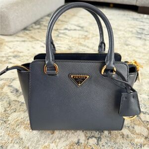 Authentic Prada crossbody bag navy blue